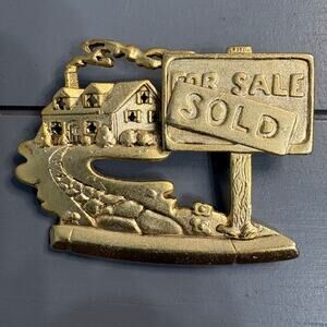 AJC Vintage “For Sale / Sold” Realtor Brooch